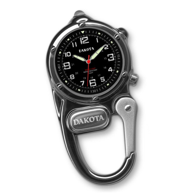 Metal Carabiner Clip Watch - Time Out In Gunmetal